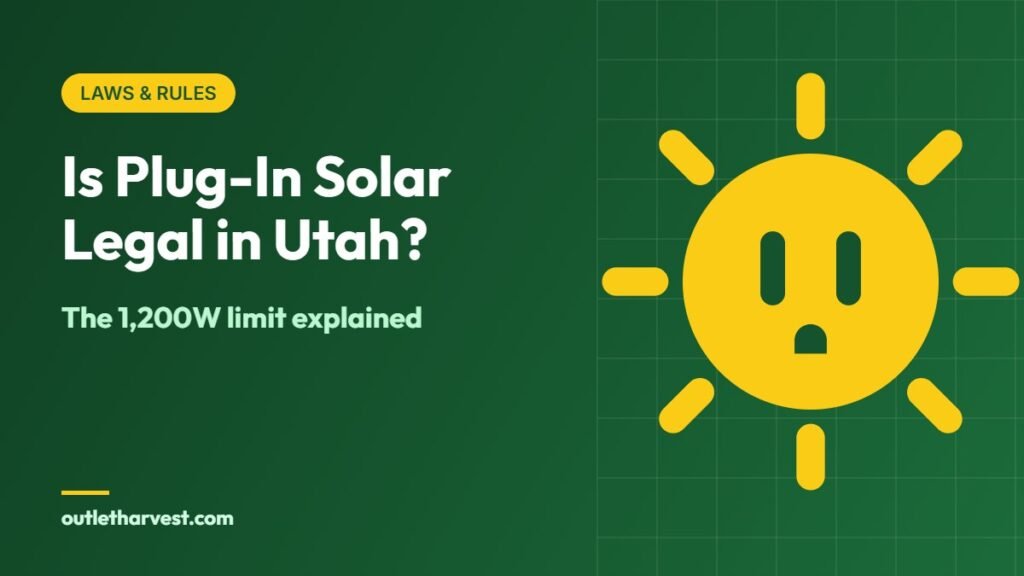 Plug-in solar in Utah: the 1,200W limit explained