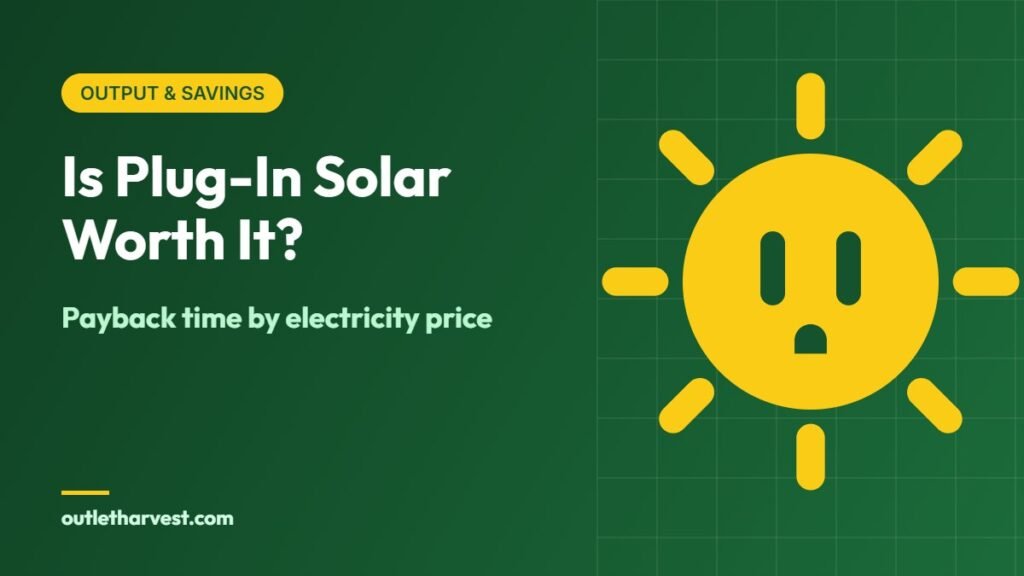 Plug-in solar payback time by electricity price